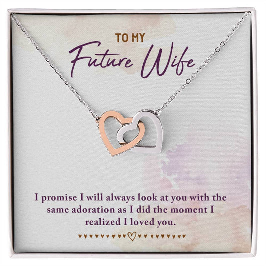 Future Wife Interlocking Hearts Necklace