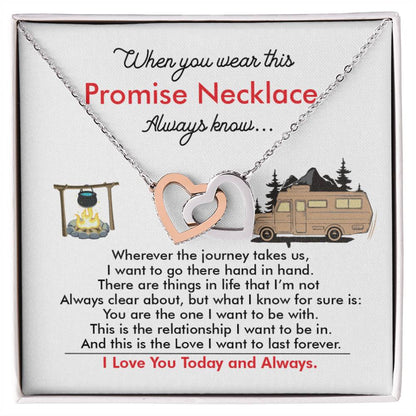 Camping Girl - Interlocking Heart Necklace Interlocking Hearts Necklace