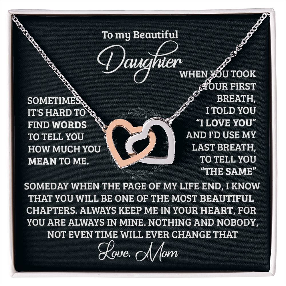 Your First Breath Interlocking Hearts Necklace