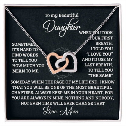 Your First Breath Interlocking Hearts Necklace