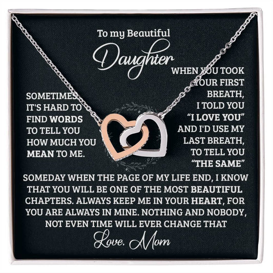 Your First Breath Interlocking Hearts Necklace