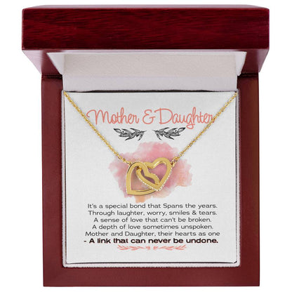 Gift For Mom - Interlocking Hearts Necklace