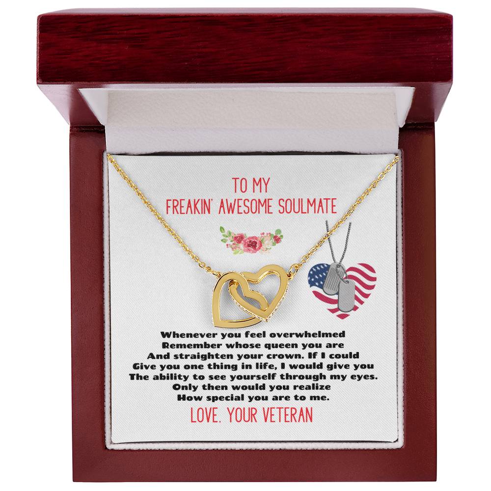Veteran'S Wife - Interlocking Heart Necklace Interlocking Hearts Necklace