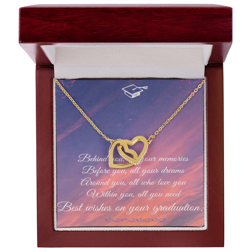 Best Graduation Gift For Her Interlocking Hearts Necklace