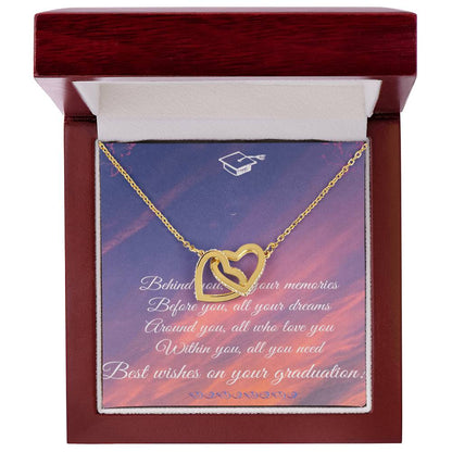 Best Graduation Gift For Her Interlocking Hearts Necklace