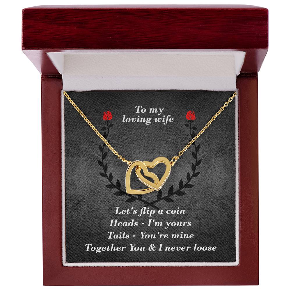 You & I Interlocked Hearts Necklace. Interlocking Hearts Necklace
