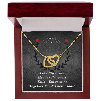 You & I Interlocked Hearts Necklace. Interlocking Hearts Necklace