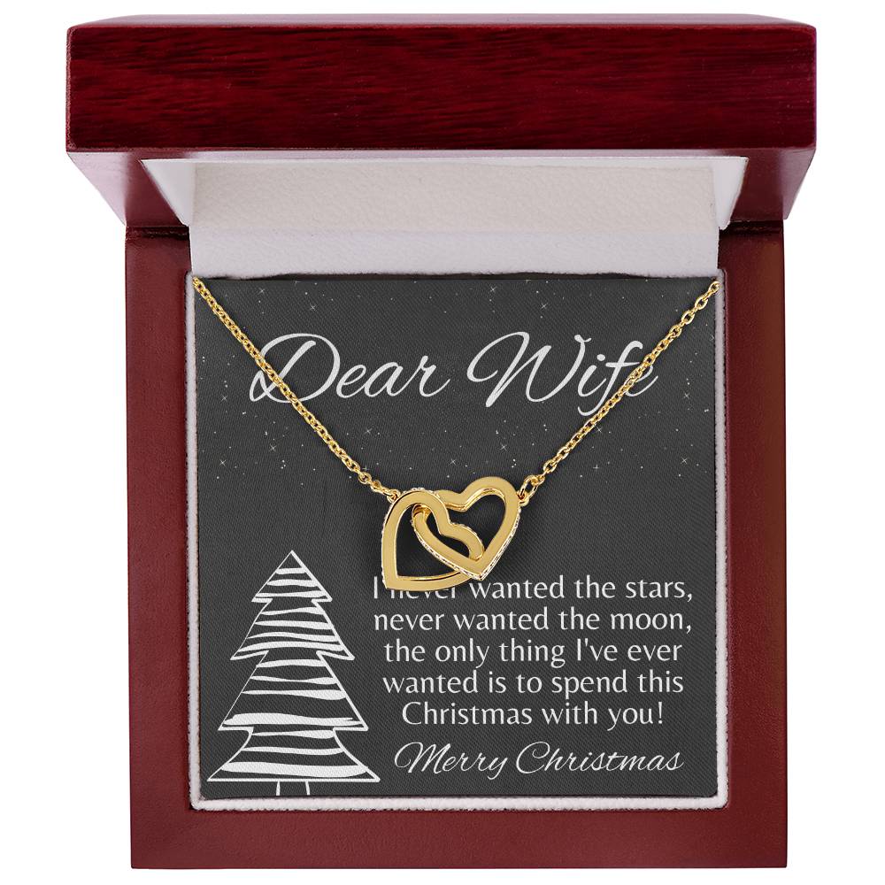 Wife Christmas Gift Christmas Gift For Wife Gift For Wife Birthday Wife Birthday Gift Wife Gift From Husband Wife Necklace Gift Interlocking Hearts Necklace