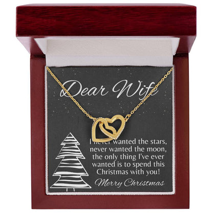 Wife Christmas Gift Christmas Gift For Wife Gift For Wife Birthday Wife Birthday Gift Wife Gift From Husband Wife Necklace Gift Interlocking Hearts Necklace