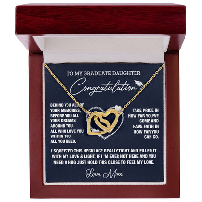 All Of Your Memories Interlocking Hearts Necklace