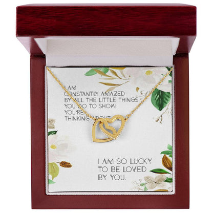 Anniversary Gift For Wife Gifts For Wedding Anniversary Interlocking Hearts Necklace