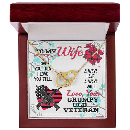 Veteran'S Wife - Interlocking Heart Necklace Interlocking Hearts Necklace