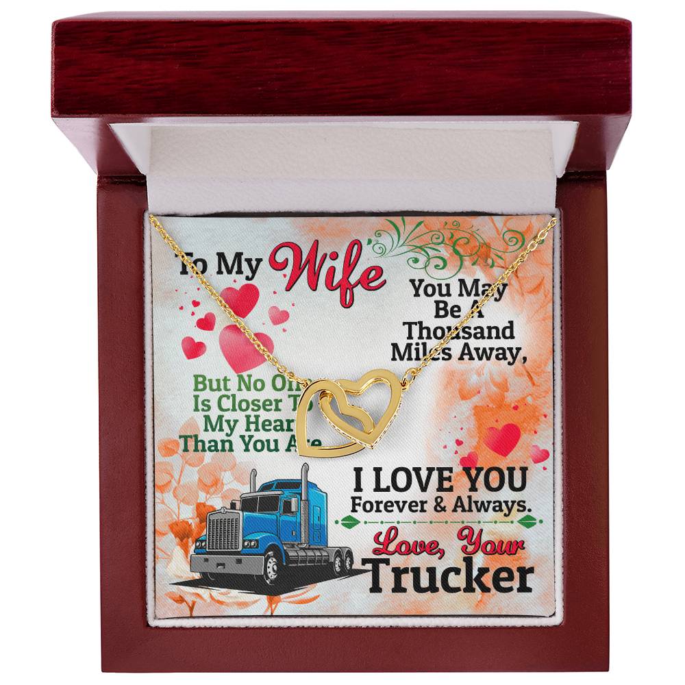 Trucker'S Wife - Interlocking Heart Necklace Interlocking Hearts Necklace