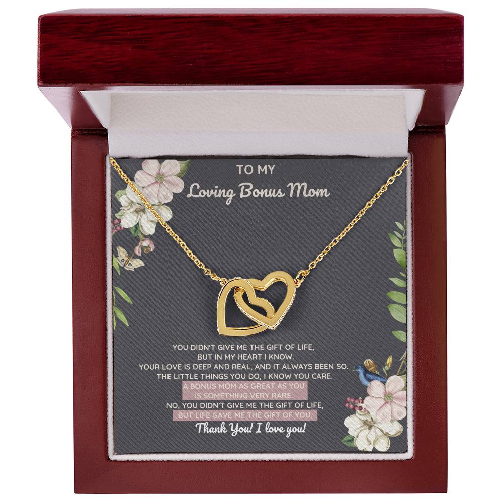 Bonus Mom Gift Of You Interlocking Heart Necklace Night Interlocking Hearts Necklace