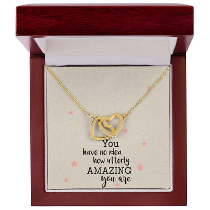 You Have No Idea Soul Sister Interlocking Heart Necklace Best Friend Gift Bff Gift Interlocking Hearts Necklace