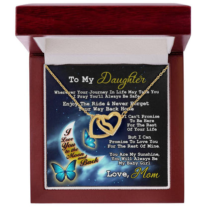 Gift For Daughter - Interlocking Heart Necklace Interlocking Hearts Necklace