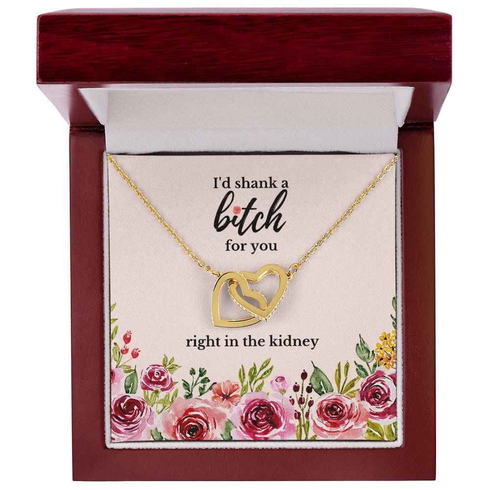 Best Friend Gift Sister Birthday Gift Funny Gift For Friend Birthday Gift For Best Friend Sister Gift Interlocking Hearts Necklace