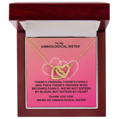 Unbiological Sister - Interlocking Hearts Interlocking Hearts Necklace