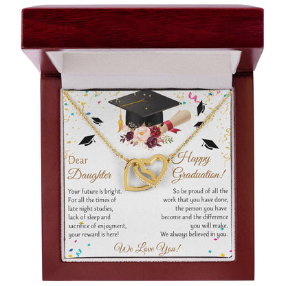 Class Of 2021 - Limited Edition Graduation Necklace - Gdt12 Interlocking Hearts Necklace