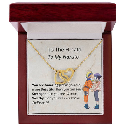 You'Re Amazing Believe It! - Necklace Interlocking Hearts Necklace