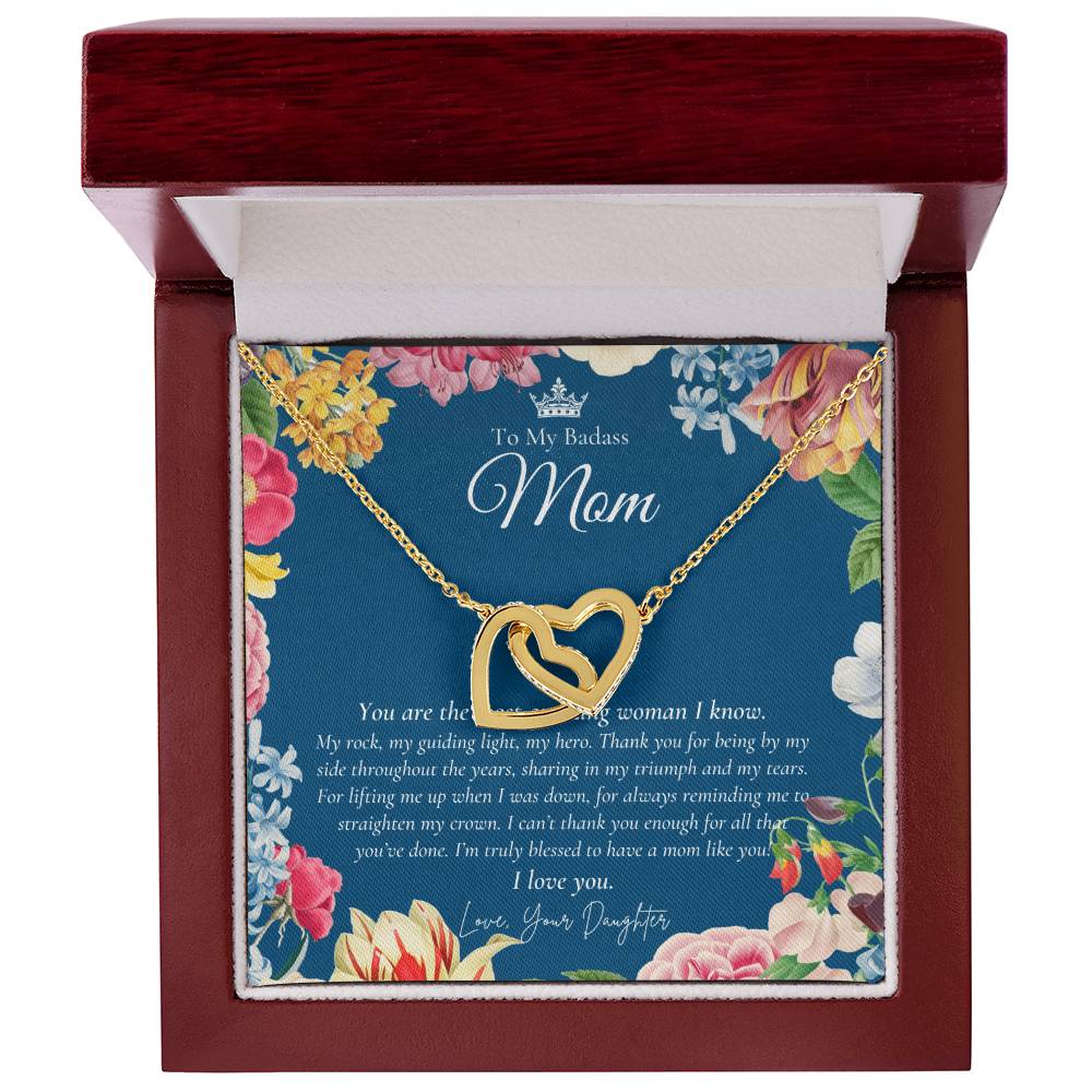 Daughter Gift To My Daughter Necklace From Mom To My Daughter Necklace Gift For Daughter From Mom Daughter’S Birthday Gift Interlocking Hearts Necklace