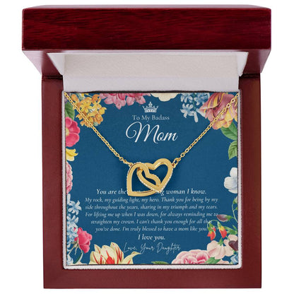 Daughter Gift To My Daughter Necklace From Mom To My Daughter Necklace Gift For Daughter From Mom Daughter’S Birthday Gift Interlocking Hearts Necklace