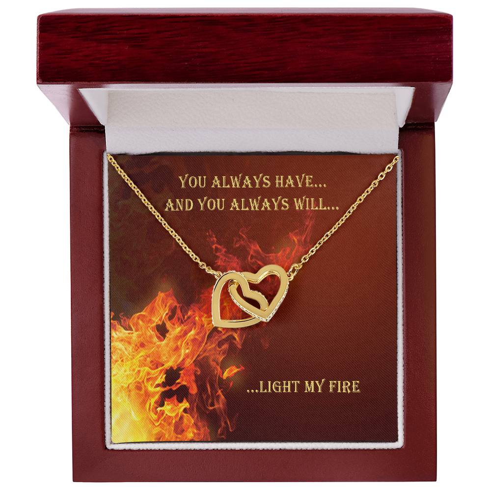 You Always Have And Always Will Interlocking Hearts Necklace