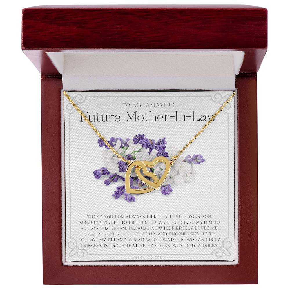 Future Mother In Law Gift Mom In Law Jewelry Mother'S Day Gift For Mother-In-Law Gift For Mother In Law Mother-In-Law Necklace Interlocking Hearts Necklace