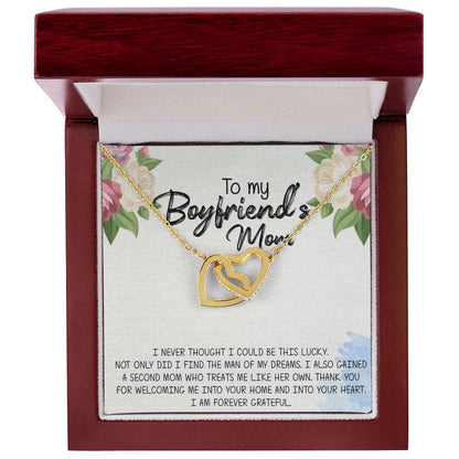 Gift For Boyfriend'S Mom Boyfriend'S Mom Gift To My Boyfriends Mom Gift Mother'S Day Gift For Boyfriends Mom Boyfriend Mom Gift Interlocking Hearts Necklace