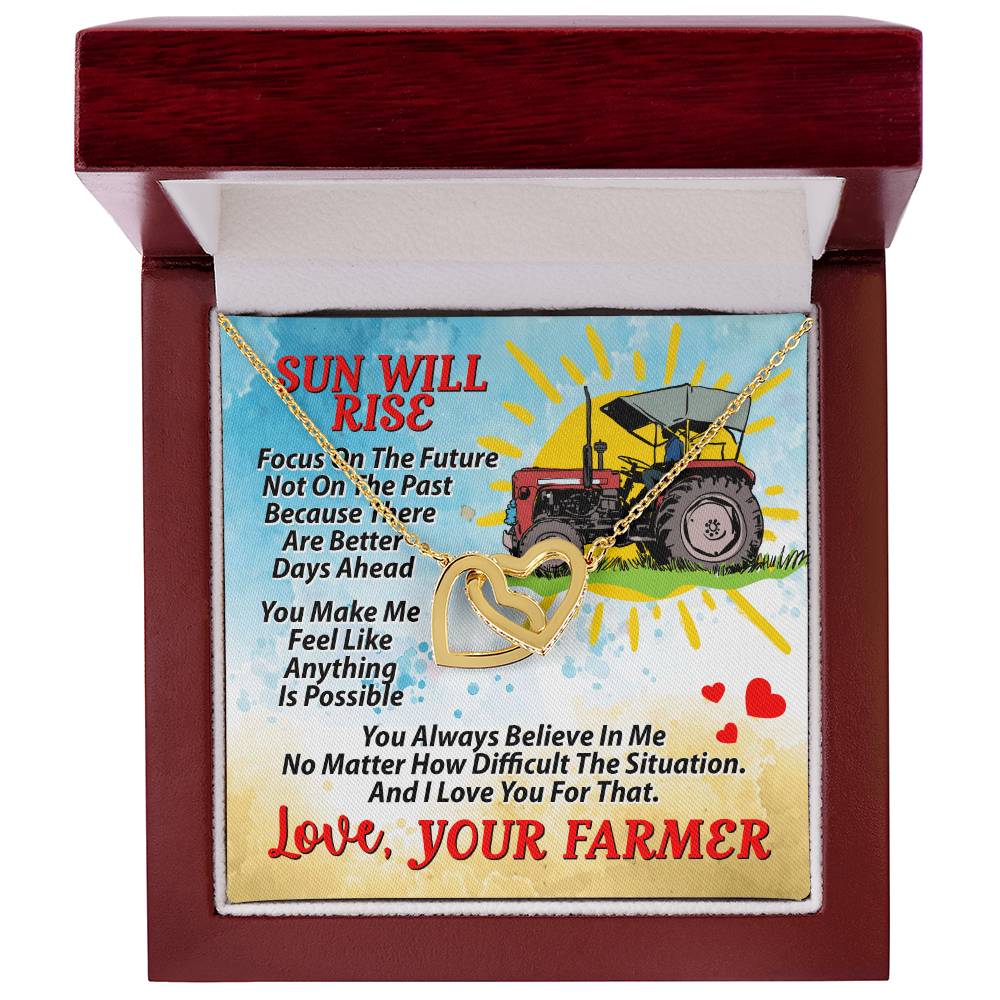 Farmer'S Girl - Interlocking Necklace Interlocking Hearts Necklace