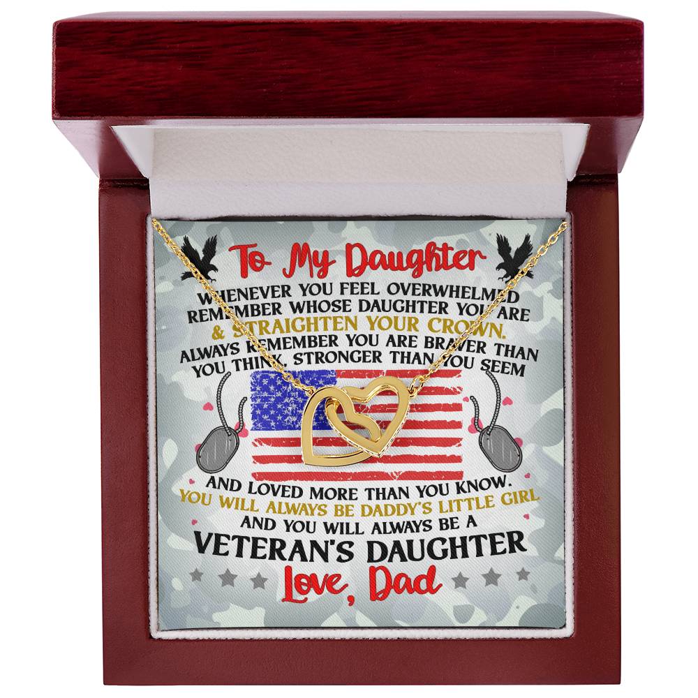 Veteran'S Daughter - Interlocking Heart Necklace Interlocking Hearts Necklace
