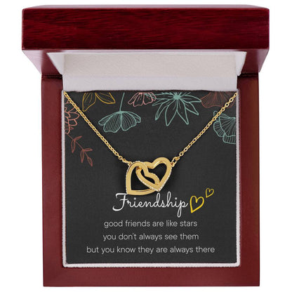 Best Friend Gifts Interlocking Heart Necklace Friendship Necklaces Best Friend Necklaces Friendship Necklaces For Interlocking Hearts Necklace