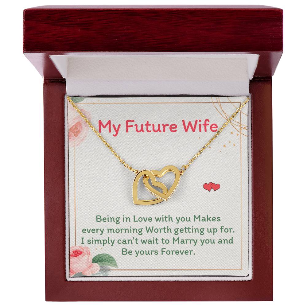 Future Wife - Interlocking Heart Necklace Interlocking Hearts Necklace