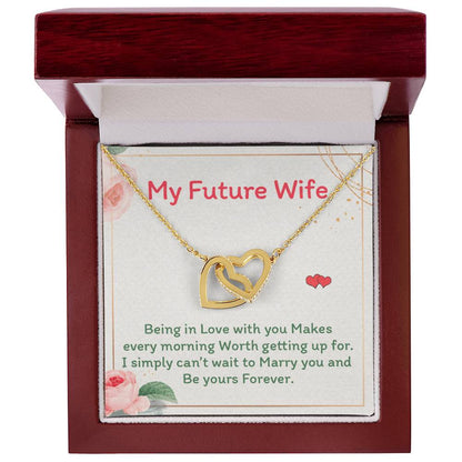 Future Wife - Interlocking Heart Necklace Interlocking Hearts Necklace