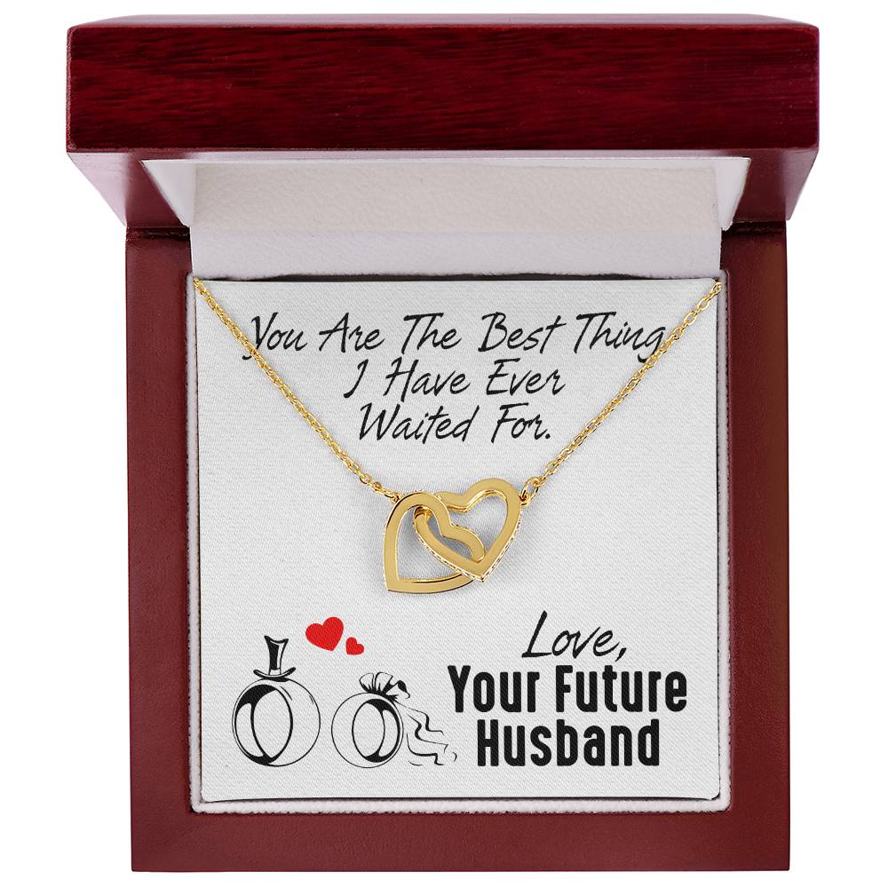 Gift For Future Wife - Interlocking Heart Necklace Interlocking Hearts Necklace