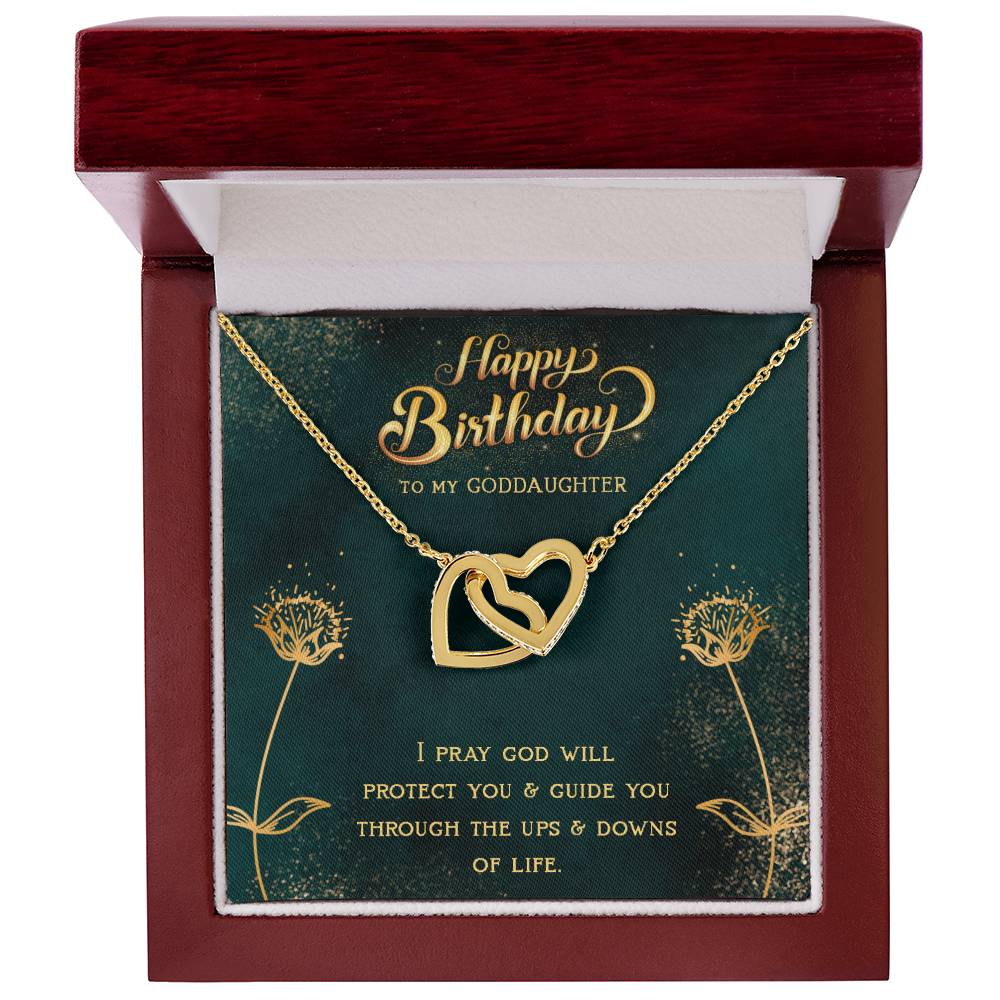 Birthday Gift For Goddaughter- Interlock Heart Necklace Interlocking Hearts Necklace