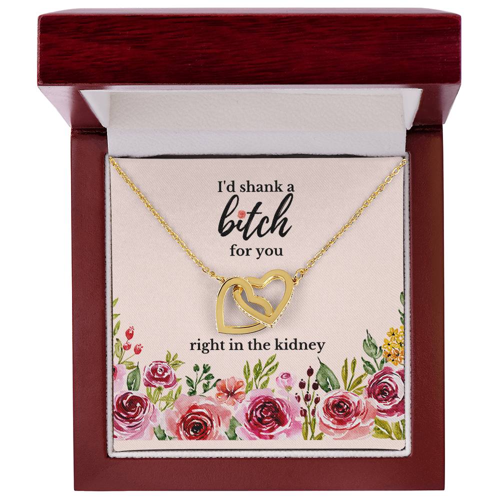 Best Friend Gift Sister Birthday Gift Funny Gift For Friend Birthday Gift For Best Friend Sister Gift Interlocking Hearts Necklace