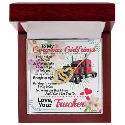 Trucker'S Girlfriend - Interlocking Heart Necklace Interlocking Hearts Necklace