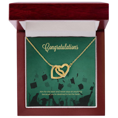 Aim For The Best - Interlocking Hearts Necklace