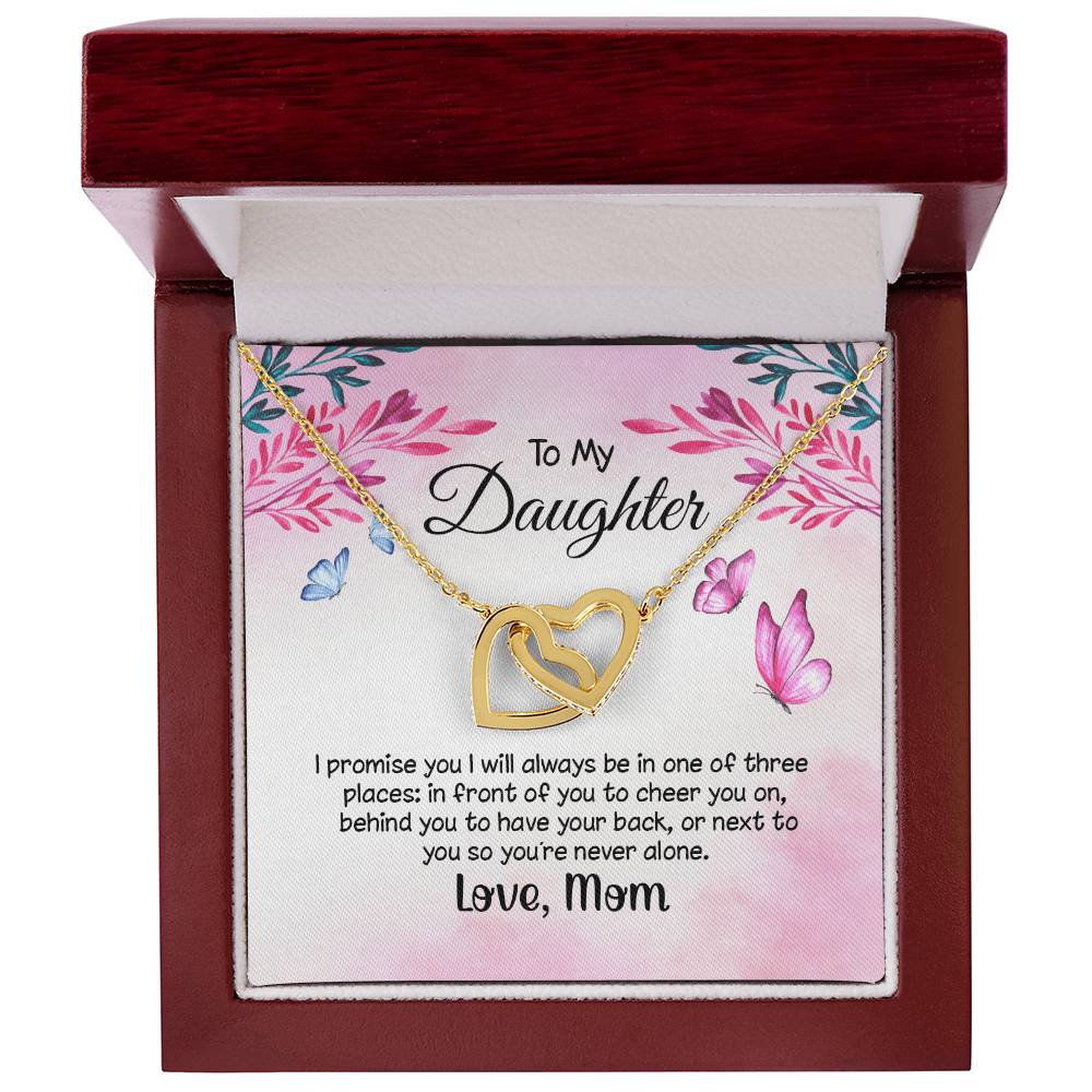 Gift For Daughter From Mom Daughter Gift From Mom To My Daughter Daughters Birthday Unique Grown Up Daughter Interlocking Hearts Necklace