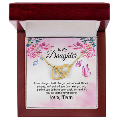 Gift For Daughter From Mom Daughter Gift From Mom To My Daughter Daughters Birthday Unique Grown Up Daughter Interlocking Hearts Necklace