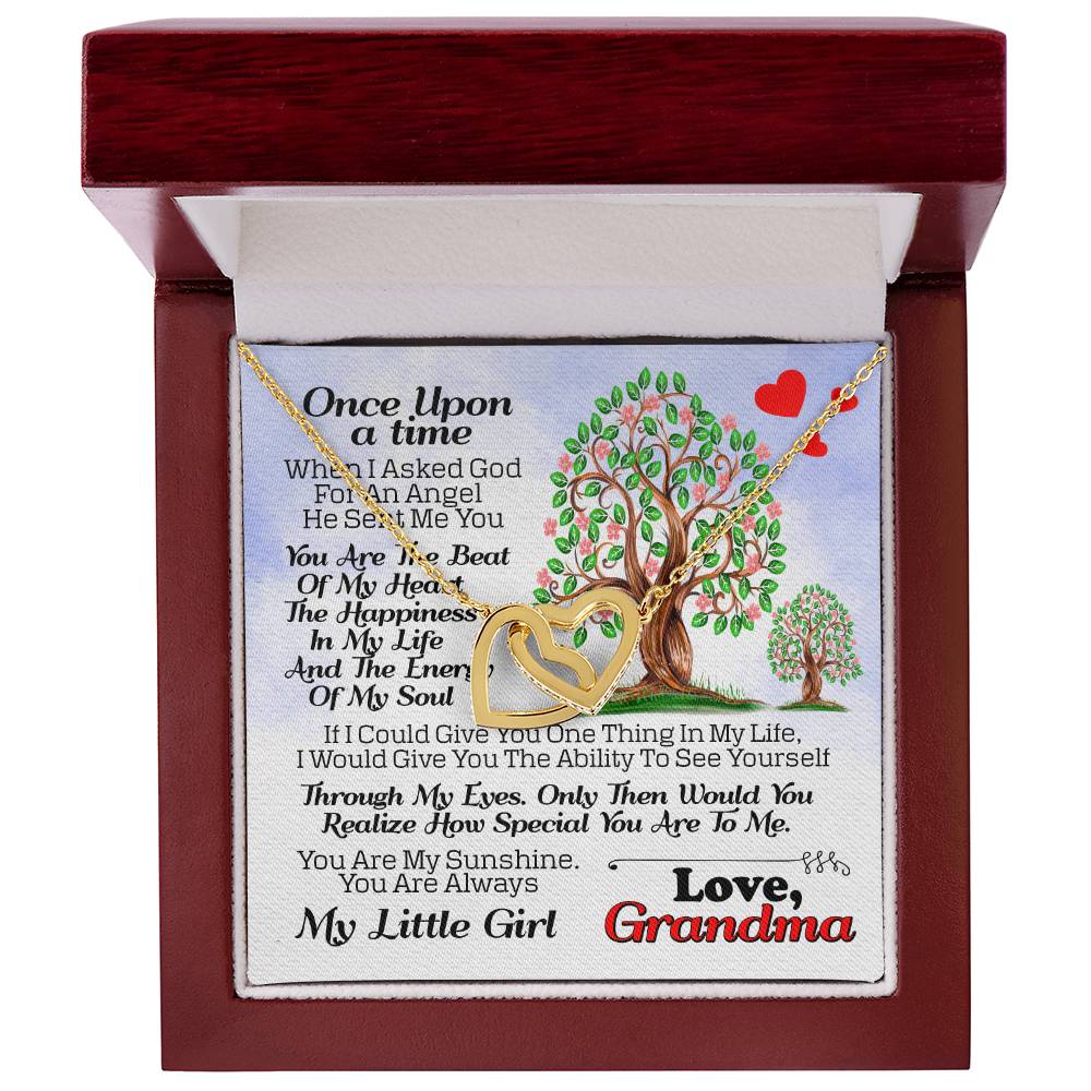 Gift For Granddaughter - Interlocking Heart Necklace Interlocking Hearts Necklace