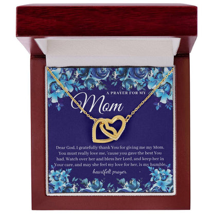 A Prayer For My Mom - Interlocking Heart Necklace Interlocking Hearts Necklace