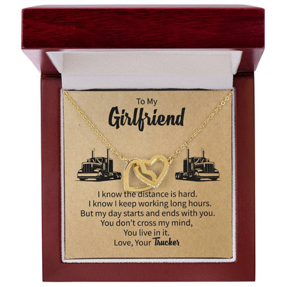 Gift For Girlfriend From Boyfriend Girlfriend Gift Ideas Interlocking Hearts Necklace