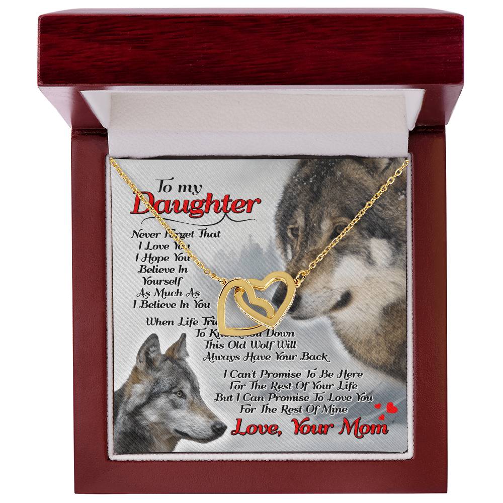 Gift For Daughter - Interlocking Heart Necklace Interlocking Hearts Necklace