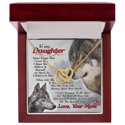 Gift For Daughter - Interlocking Heart Necklace Interlocking Hearts Necklace