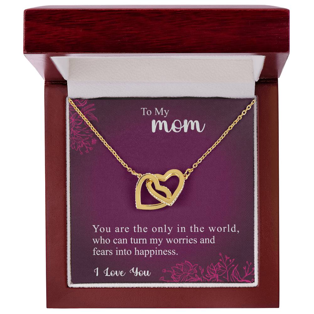 Collection Mom - The Impact You Have On Me - Necklace Interlocking Hearts Necklace