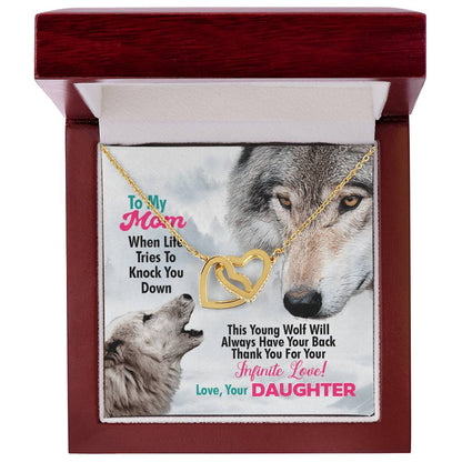 Gift For Mom - Interlocking Heart Necklace Interlocking Hearts Necklace