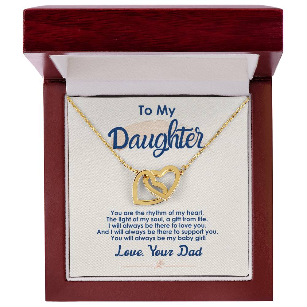 Collection Daughter - The Light Of My Soul - Interlocking Hearts Necklace