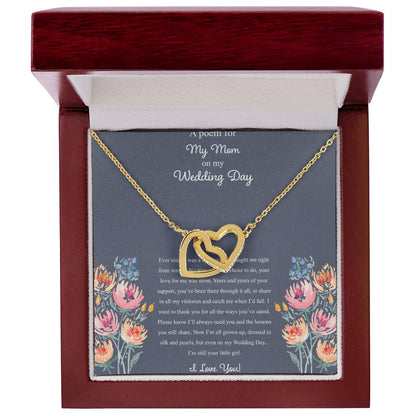 A Poem For My Mom Interlocking Hearts Necklace